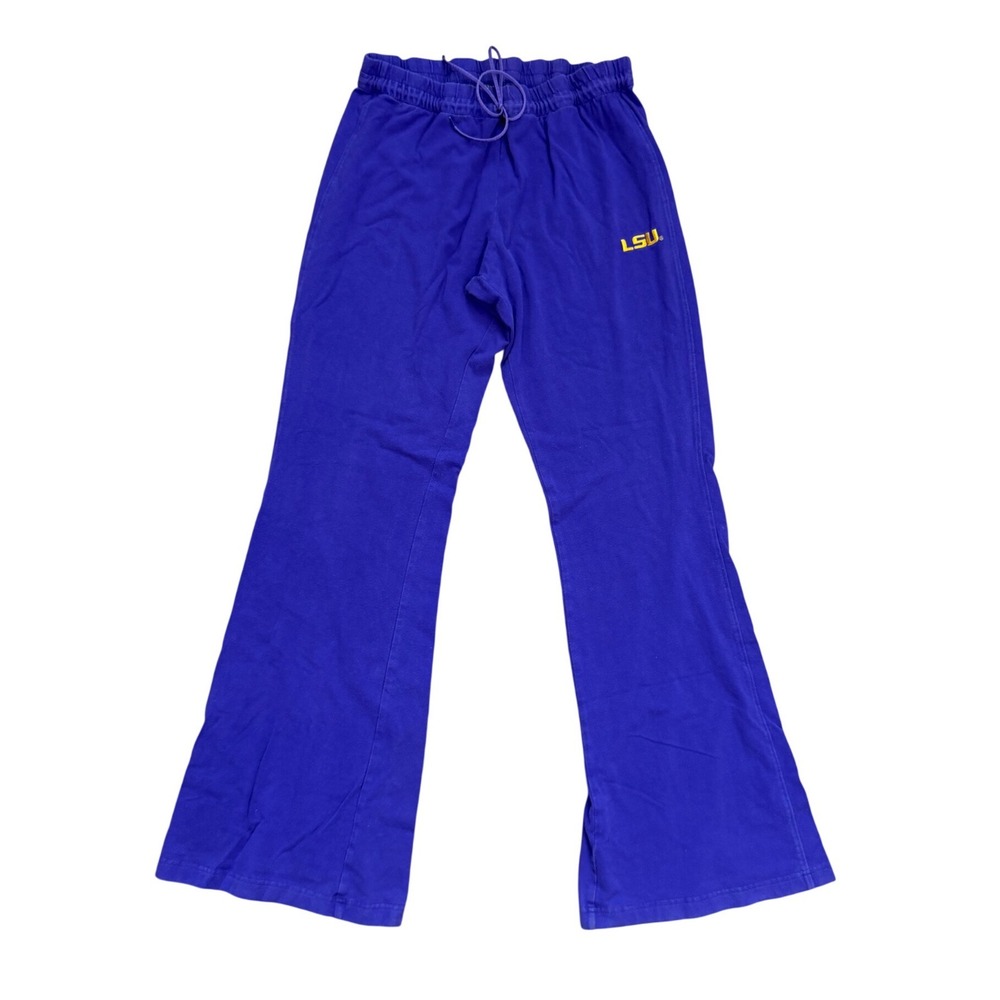 Vintage 90s Nike Team LSU Tigers Purple Flare Leg Sweatpants Medium